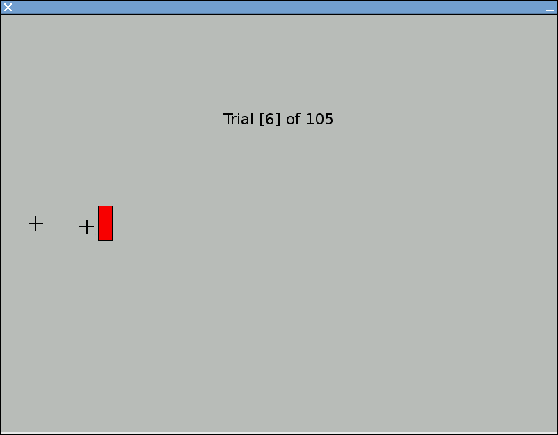 Fitts' Law Task screenshot