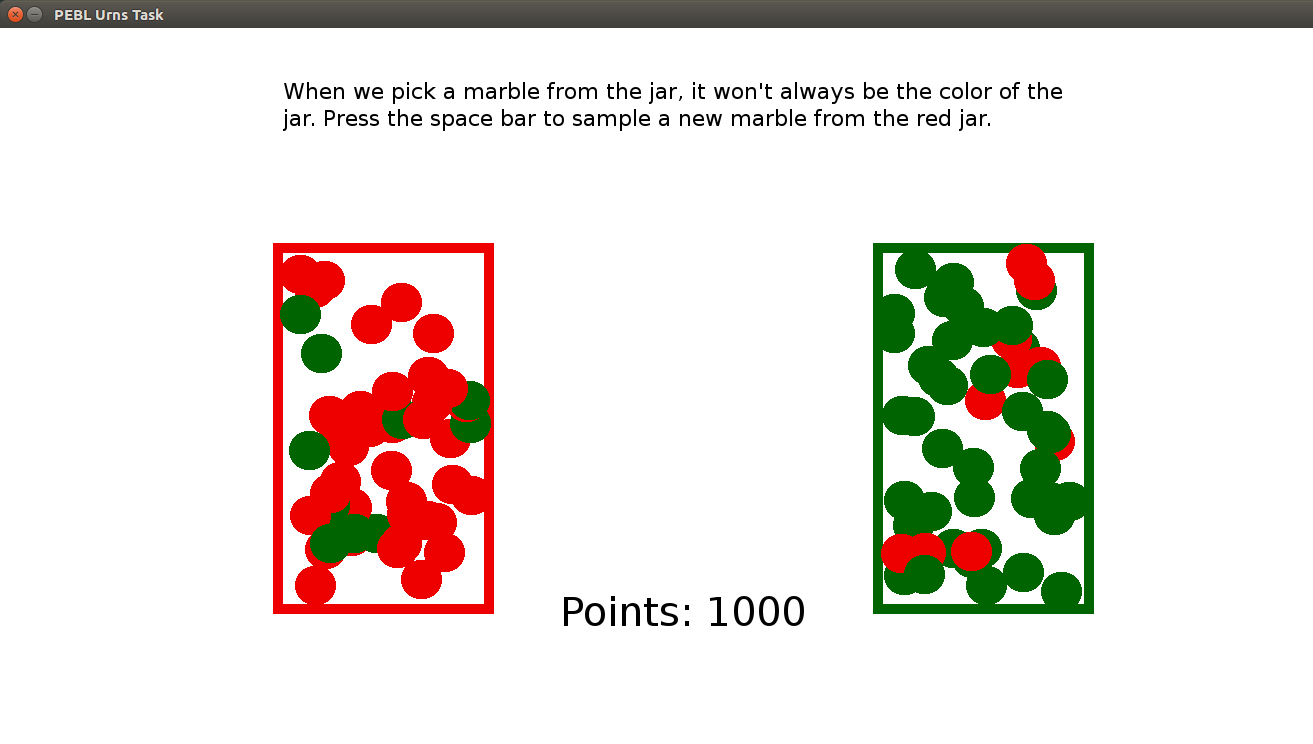 Urns Task screenshot